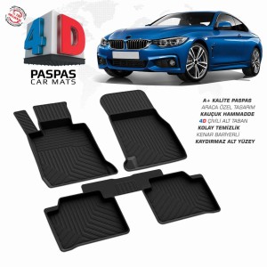 Bmw 4 Series F36 Pool Design Rubber Car Mat 2013-2021