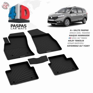 Dacia, Lodgy, Pool Design Rubber Car Mat, 2012-