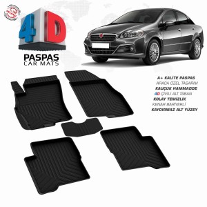 Fiat Linea, Pool Design Rubber Car Mat, 2007-2014
