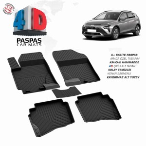 Hyundai Bayon Pool Design Rubber Car Mat 2021-