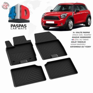 Mini Countryman Pool Design Rubber Car Mat 2010-2017