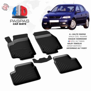 Opel Astra G Pool Design Rubber Car Mat 1998-2004