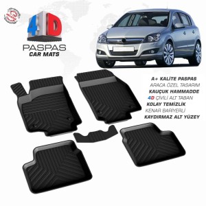 Opel Astra H HB Pool Design Rubber Car Mat 2004-2010