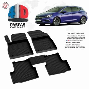 Opel Astra K Pool Design Rubber Car Mat 2015-2021