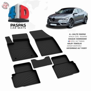 Renault Talisman Pool Design Rubber Car Mat 2016-