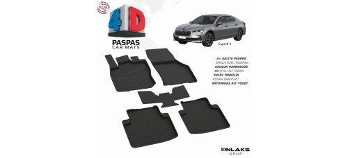 Skoda SuperB 4 4D Havuzlu Paspas 2024-