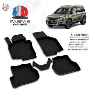 Skoda Yeti Pool Design Rubber Car Mat 2009-2017