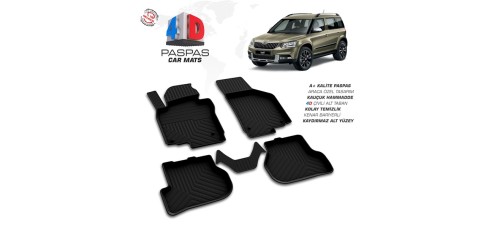 Skoda Yeti 4D Havuzlu Paspas 2009-2017