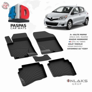 Toyota Yaris 4D Pool Design Rubber Car Mat 2005-2013