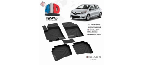 Toyota Yaris 4D Havuzlu Paspas 2005-2013