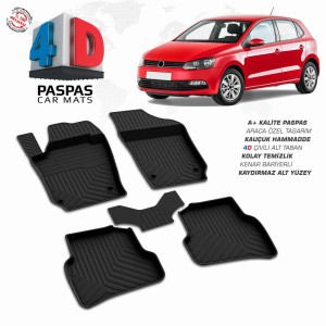 Volkswagen Polo 5  Pool Design Rubber Car Mat 2009-2017